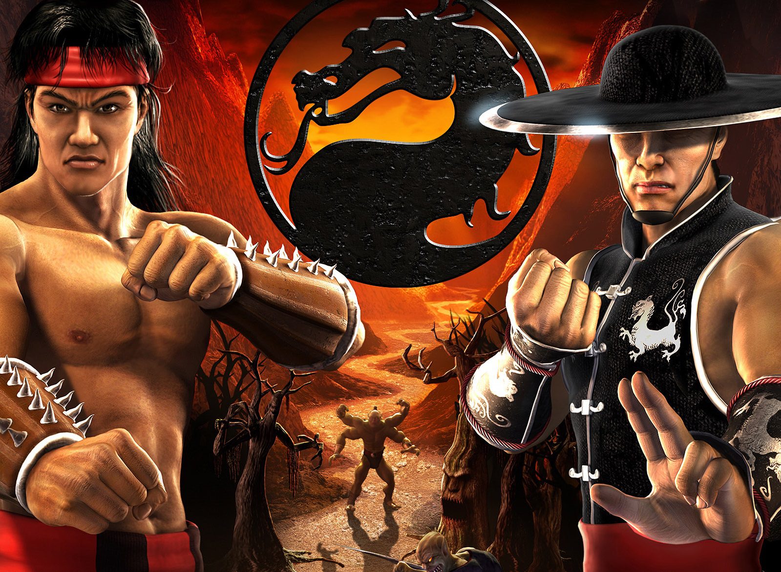 Mortal Kombat Shaolin Monks Scorpion Fatalities HD wallpaper